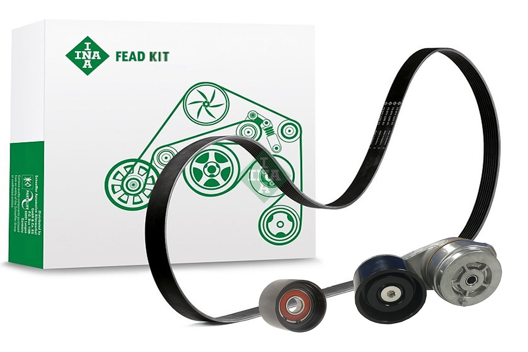 INA Poly V-riem set 529 4203 10