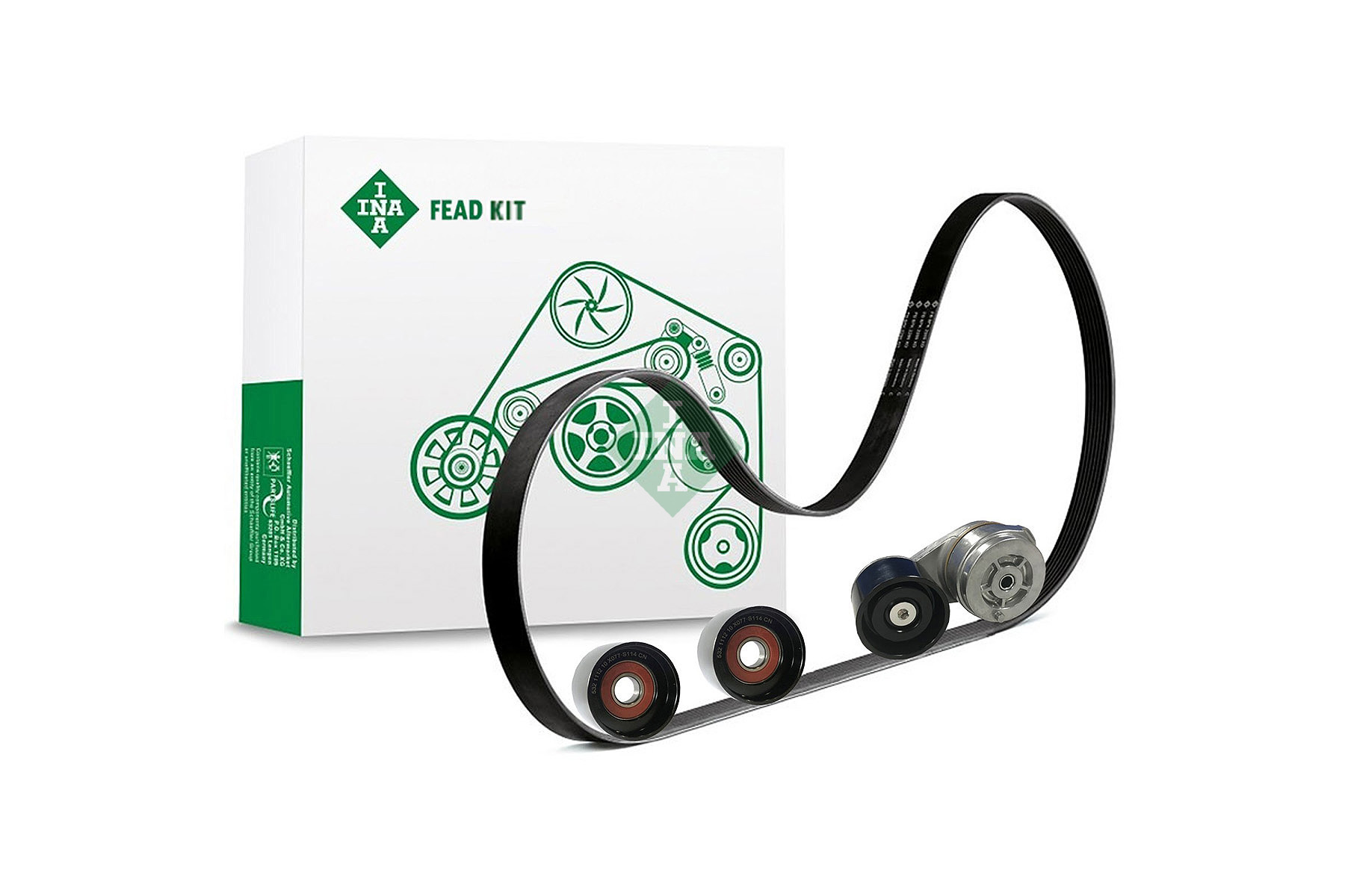 INA Poly V-riem set 529 4210 10