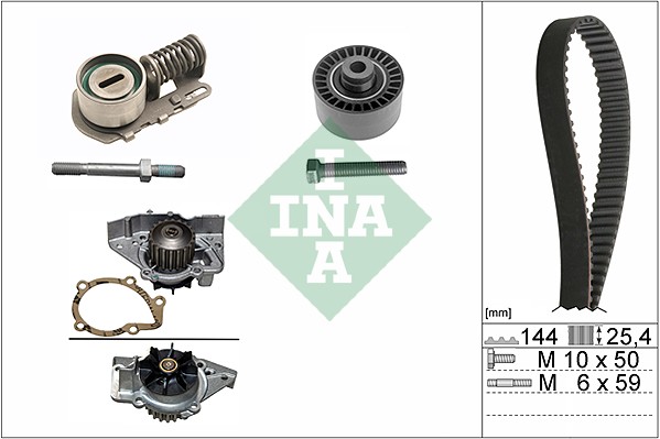 INA Distributieriem kit inclusief waterpomp 530 0115 30