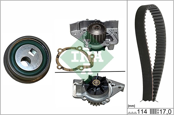 INA Distributieriem kit inclusief waterpomp 530 0257 30