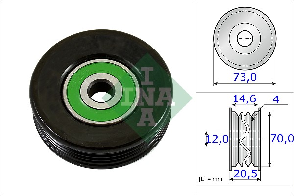 INA Spanrol (poly) V-riem 531 0852 10