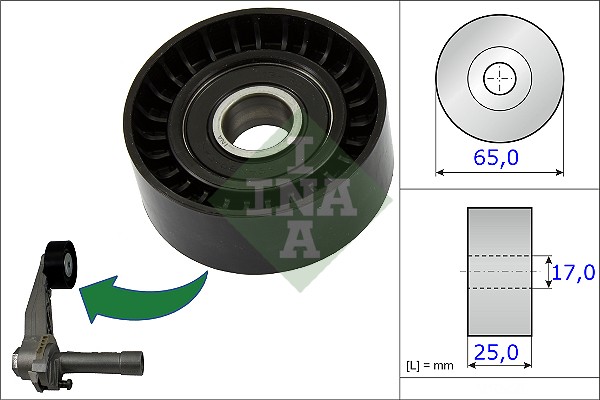 INA Spanrol (poly) V-riem 531 0866 10