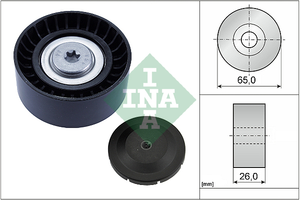 INA Geleiderol (poly) V-riem 532 0804 10