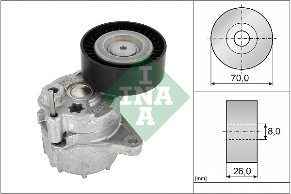 INA Spanner poly V-riem 534 0481 10