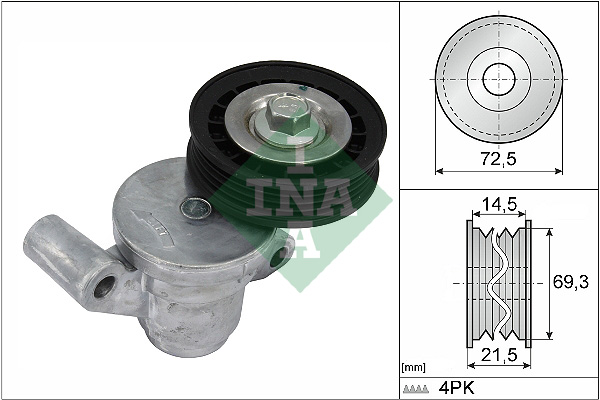 INA Spanner poly V-riem 534 0705 10