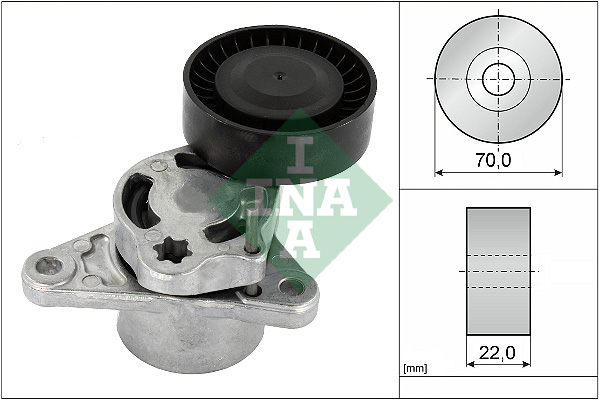 INA Spanner poly V-riem 534 0709 10