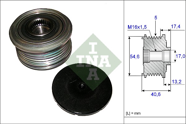 INA Vrijloop koppeling dynamo 535 0109 10