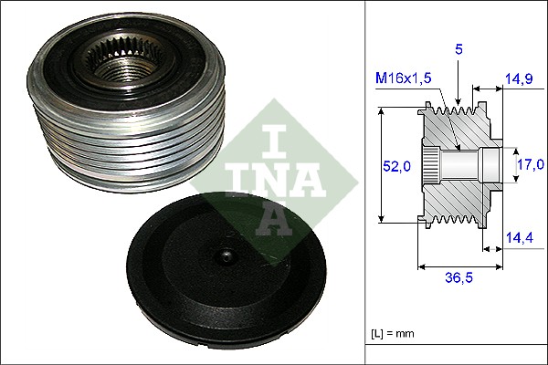 INA Vrijloop koppeling dynamo 535 0129 10