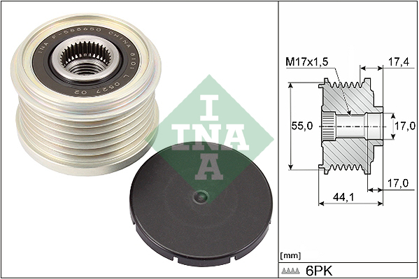 INA Vrijloop koppeling dynamo 535 0312 10