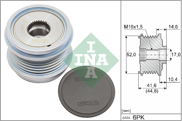 INA Vrijloop koppeling dynamo 535 0343 10