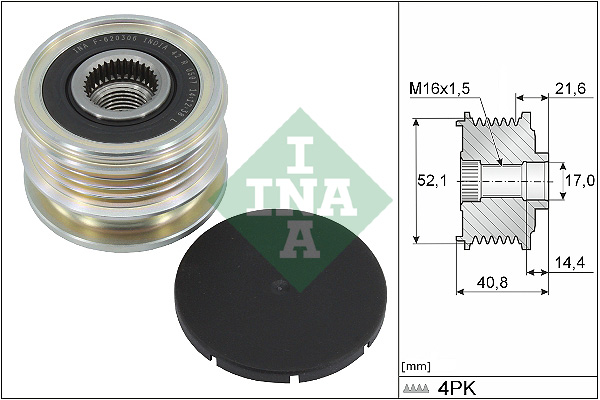 INA Vrijloop koppeling dynamo 535 0345 10