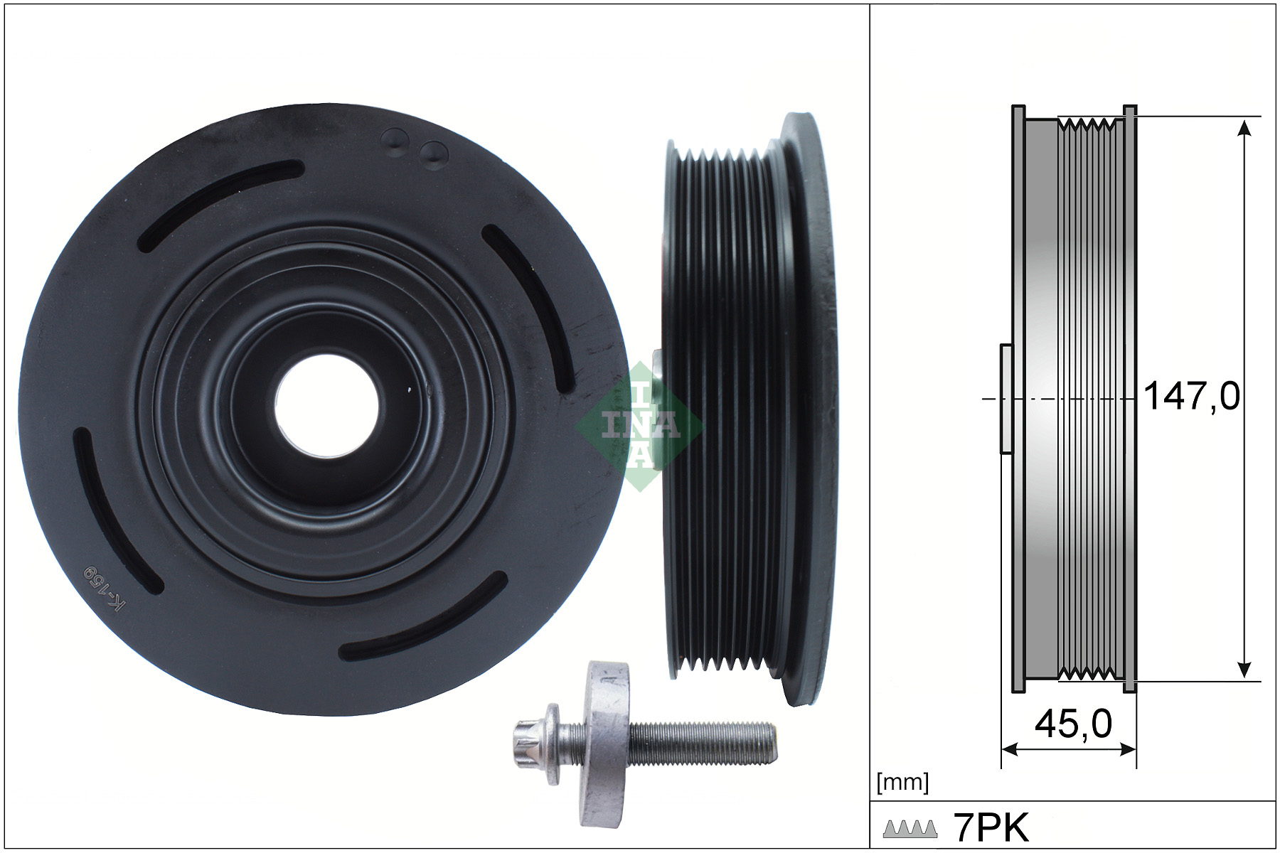 INA Riemschijvenset, krukas 544 0098 20