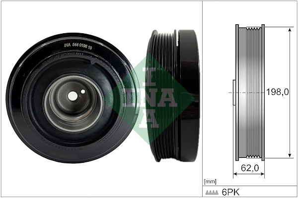 INA Riemschijf, krukas 544 0196 10