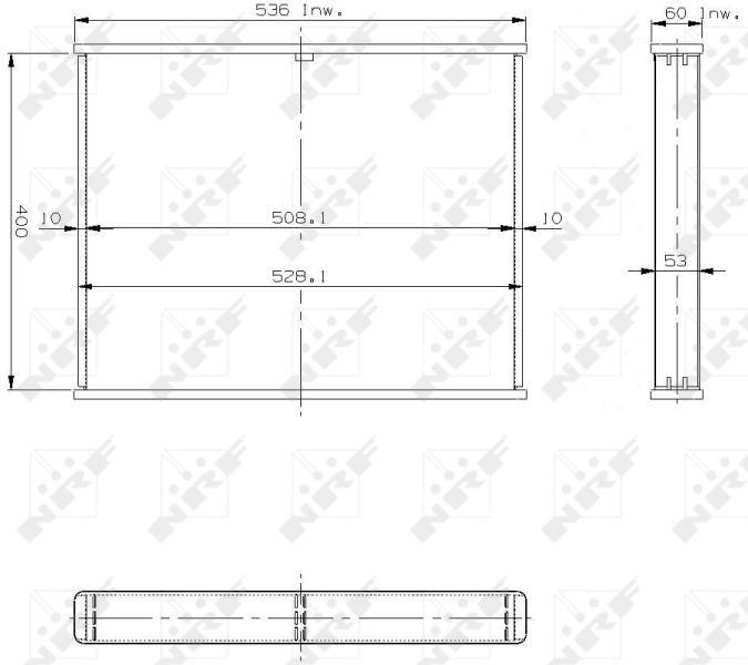 NRF Koelblok radiateur 13954