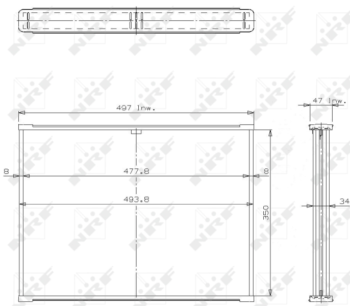 NRF Koelblok radiateur 14131