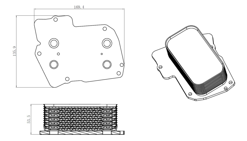 NRF Oliekoeler motorolie 31826