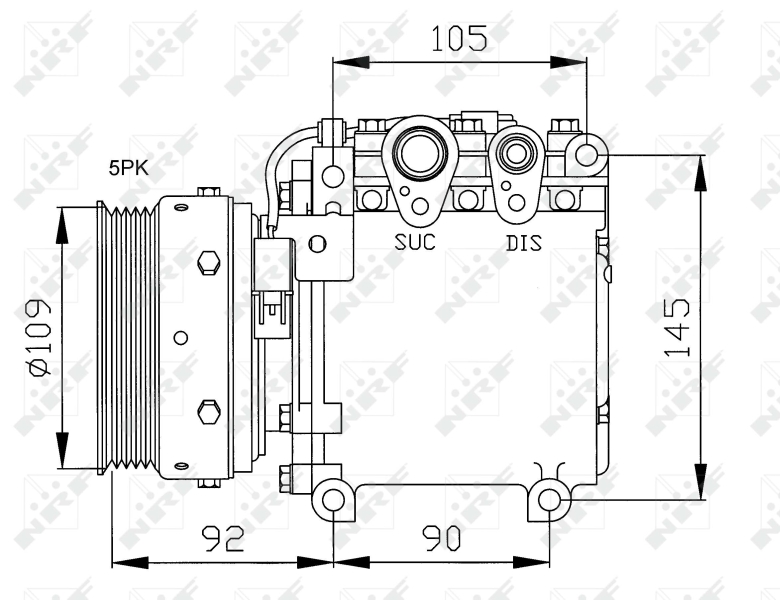 NRF Airco compressor 32049