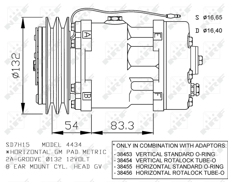 NRF Airco compressor 32282