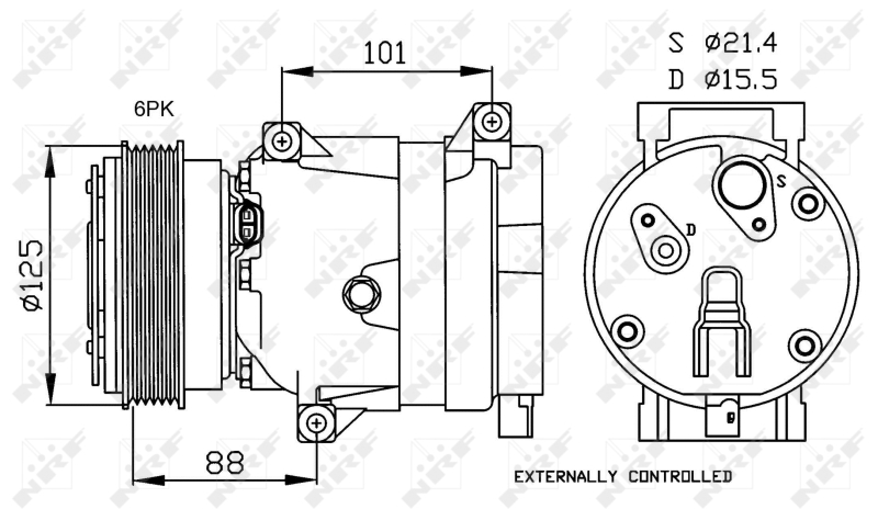 NRF Airco compressor 32479G