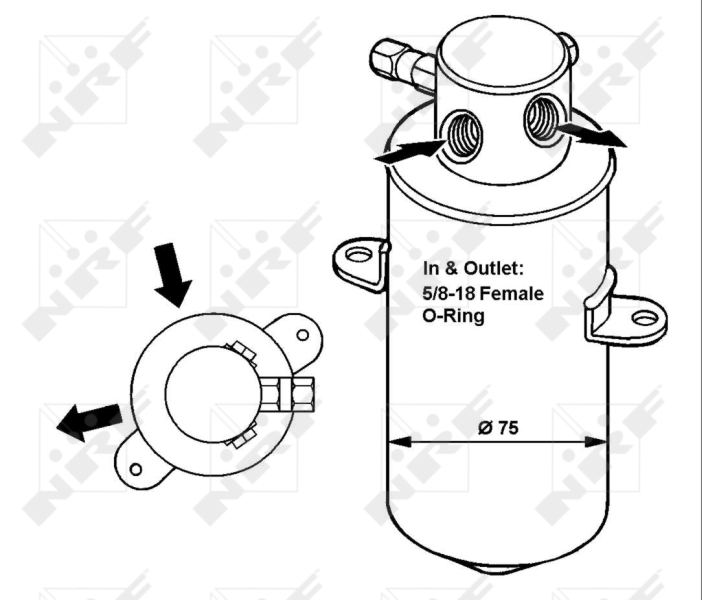 NRF Airco droger/filter 33165