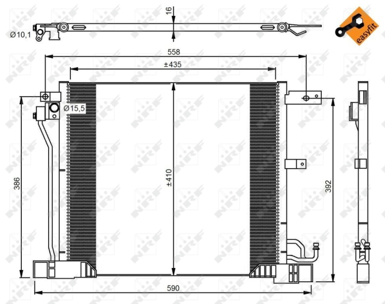 NRF Airco condensor 350040