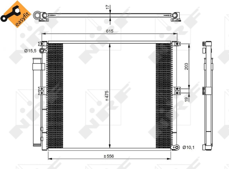 NRF Airco condensor 350050