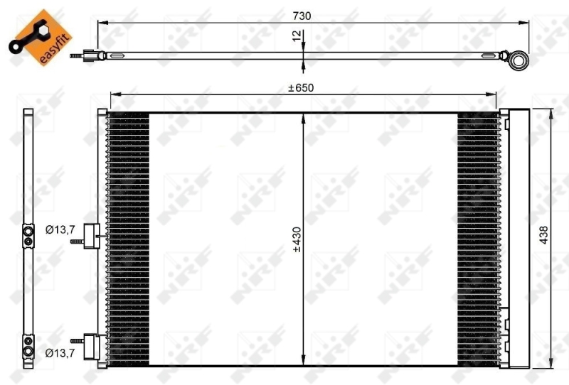 NRF Airco condensor 350206