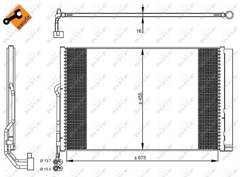 NRF Airco condensor 350324