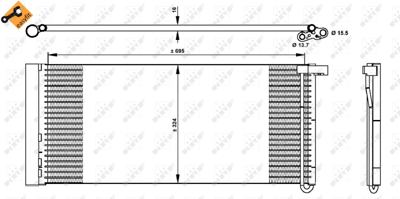 NRF Airco condensor 350331