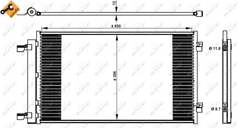 NRF Airco condensor 350339