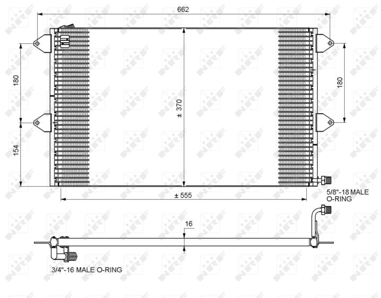 NRF Airco condensor 35034