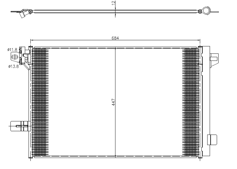 NRF Airco condensor 350369