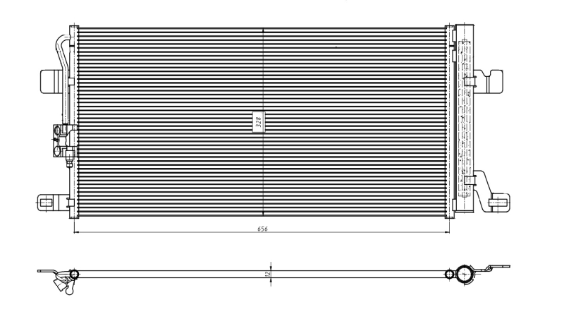 NRF Airco condensor 350463