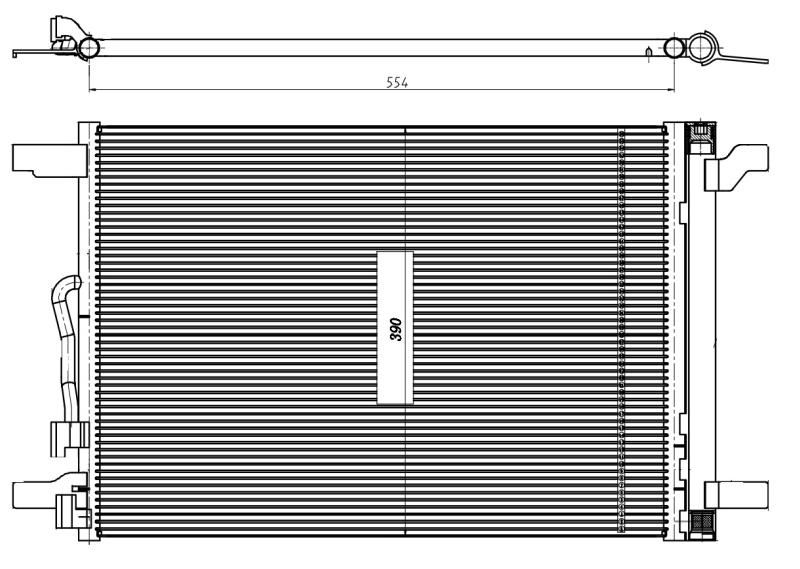 NRF Airco condensor 350509