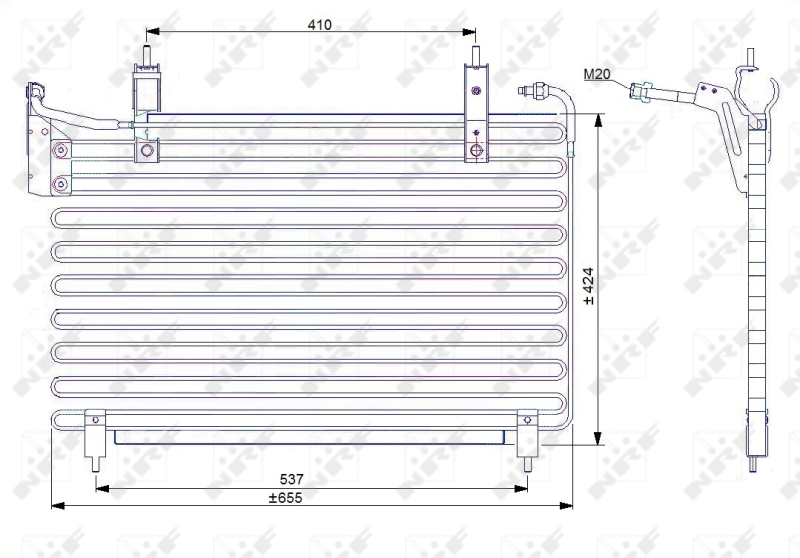 NRF Airco condensor 35071