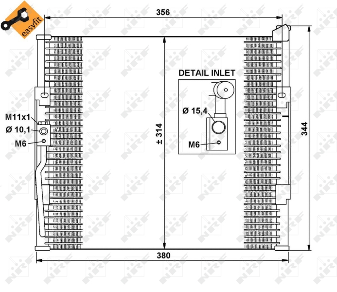 NRF Airco condensor 35146