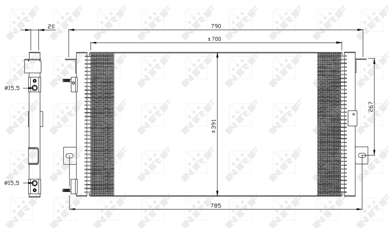 NRF Airco condensor 35156