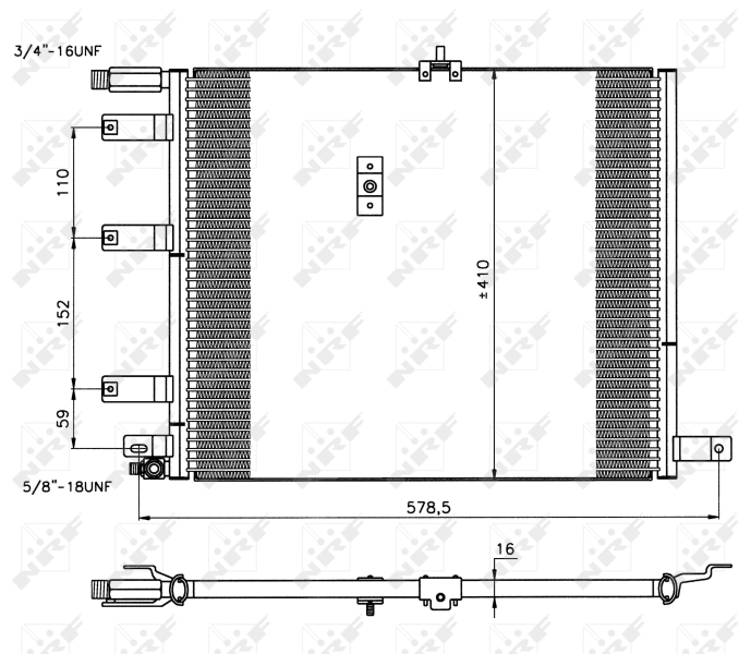 NRF Airco condensor 35212