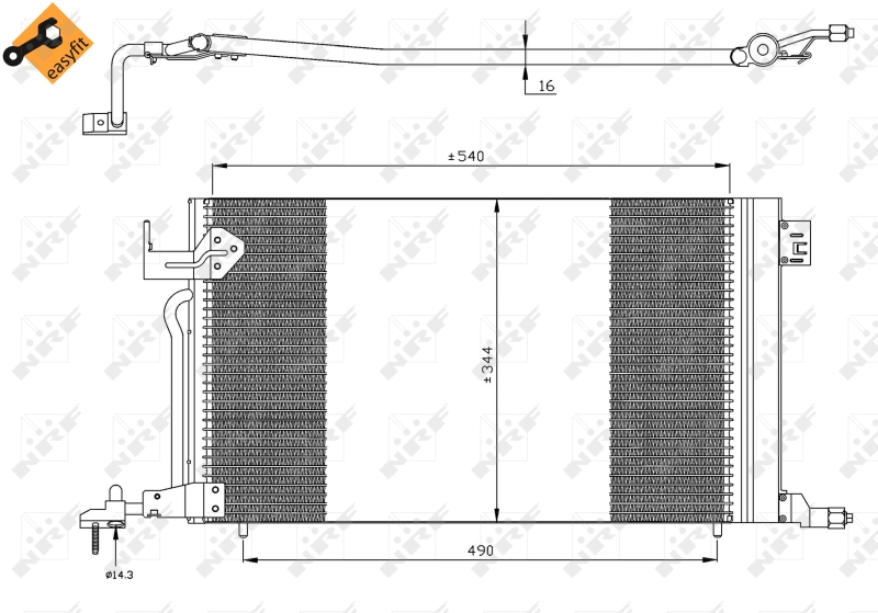 NRF Airco condensor 35304