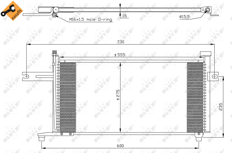 NRF Airco condensor 35315