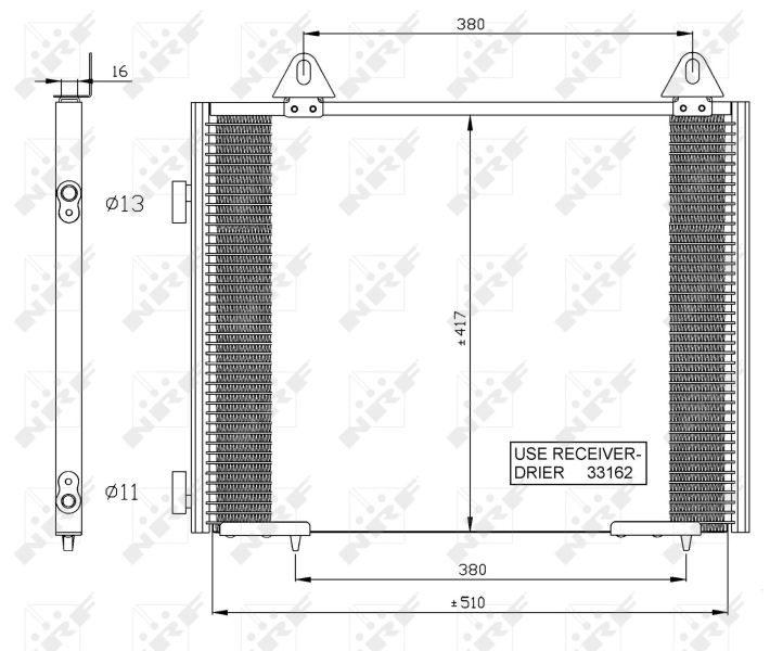 NRF Airco condensor 35351