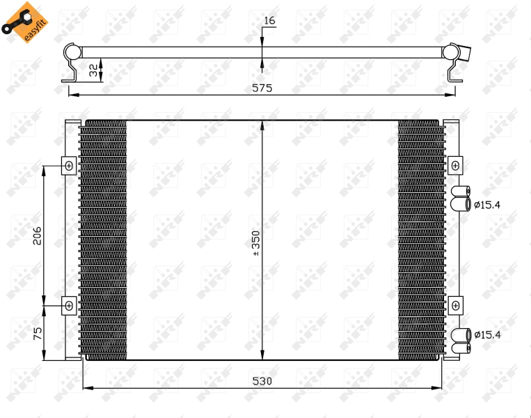 NRF Airco condensor 35384