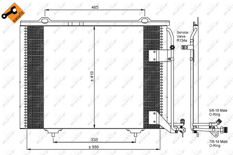 NRF Airco condensor 35463