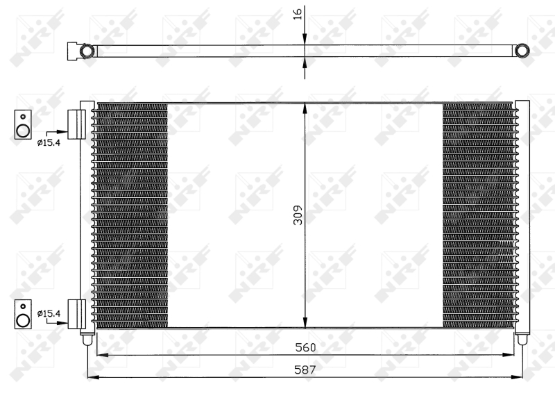 NRF Airco condensor 35496