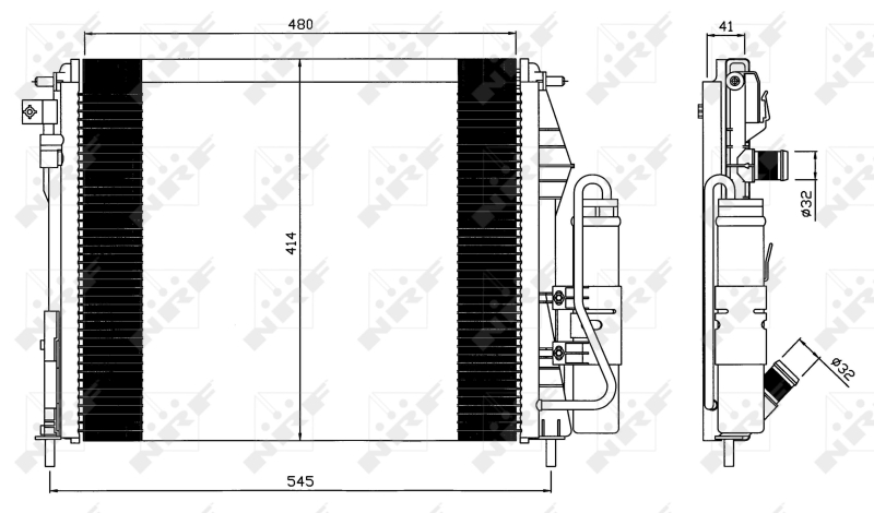 NRF Airco condensor 35547