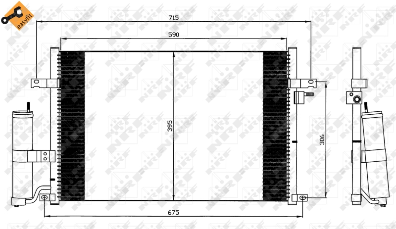 NRF Airco condensor 35573