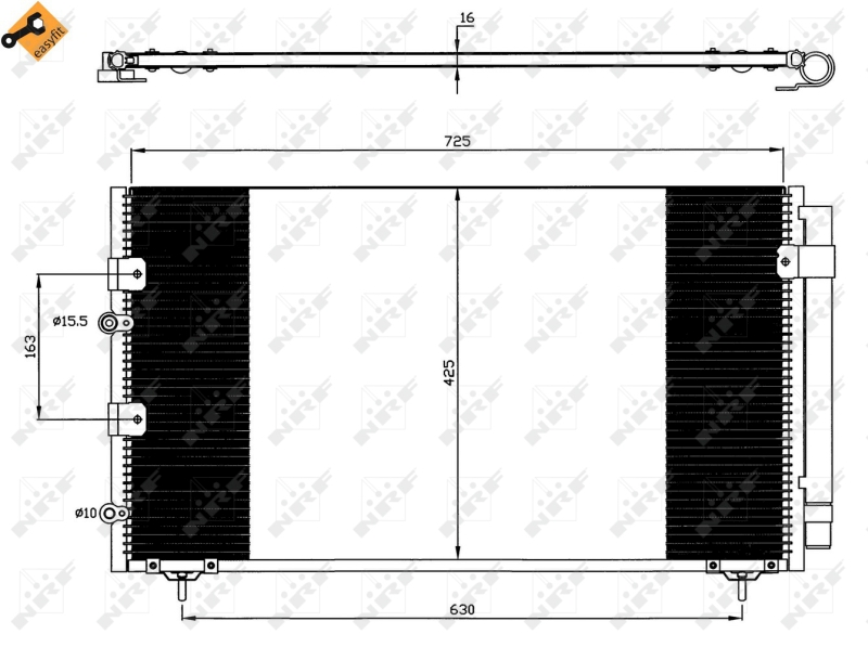 NRF Airco condensor 35609