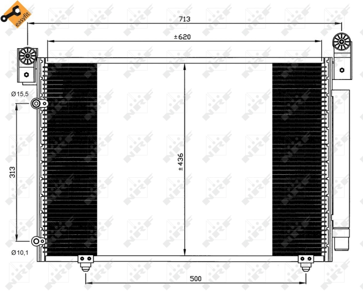 NRF Airco condensor 35612