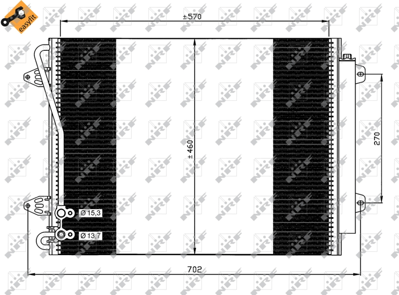 NRF Airco condensor 35613