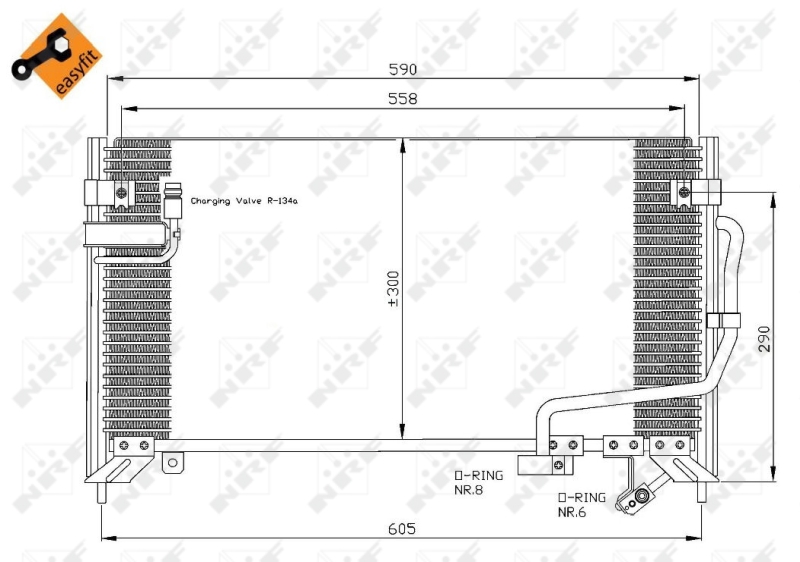 NRF Airco condensor 35650